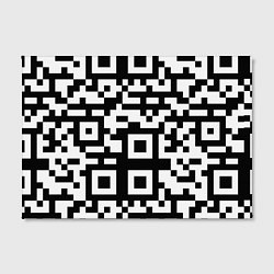 Холст прямоугольный Qr codeкуаркод, цвет: 3D-принт — фото 2