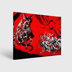 Холст прямоугольный Warhammer demons, цвет: 3D-принт