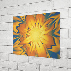Холст прямоугольный Солнечный цветок Абстракция 535-332-32, цвет: 3D-принт — фото 2