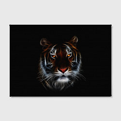 Холст прямоугольный Тигр в Темноте Глаза Зверя, цвет: 3D-принт — фото 2