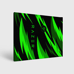 Холст прямоугольный RAZER GREEN, цвет: 3D-принт