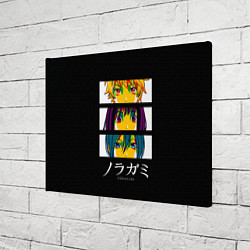 Холст прямоугольный Юкине, Ики и Ято - Noragami, цвет: 3D-принт — фото 2