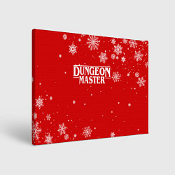 Холст прямоугольный ГАЧИМУЧИ DUNGEON MASTER НОВОГОДНИЙ, цвет: 3D-принт