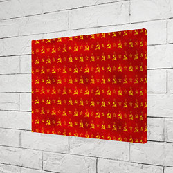 Холст прямоугольный Серп и Молот - СССР, цвет: 3D-принт — фото 2
