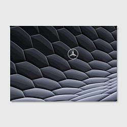 Холст прямоугольный Mercedes Benz pattern, цвет: 3D-принт — фото 2