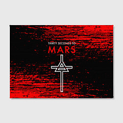 Холст прямоугольный 30 Seconds to Mars - До марса 30 сек, цвет: 3D-принт — фото 2