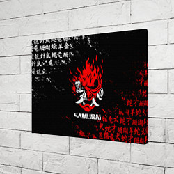 Холст прямоугольный CYBERPUNK SAMURAI: JAPAN STYLE, цвет: 3D-принт — фото 2