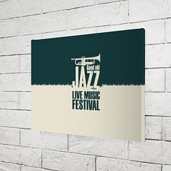Холст прямоугольный Джаз Живая Музыка, цвет: 3D-принт — фото 2