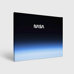 Холст прямоугольный NASA с МКС, цвет: 3D-принт