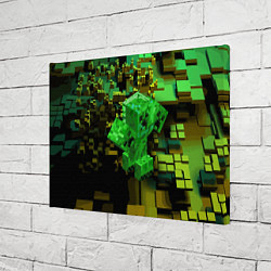 Холст прямоугольный Minecraft Creeper Mob, цвет: 3D-принт — фото 2