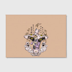 Холст прямоугольный KILLER QUEEN Йошикаге Кира JOJO PART 4, цвет: 3D-принт — фото 2