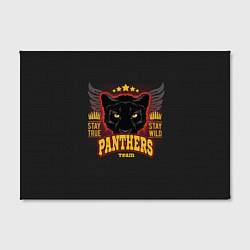 Холст прямоугольный ПАНТЕРА PANTHERS, цвет: 3D-принт — фото 2