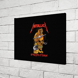 Холст прямоугольный METALLICA - HARVESTER OF SORROW, цвет: 3D-принт — фото 2