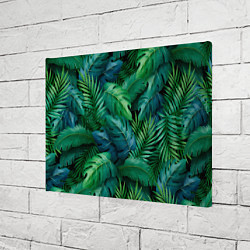 Холст прямоугольный Green plants pattern, цвет: 3D-принт — фото 2