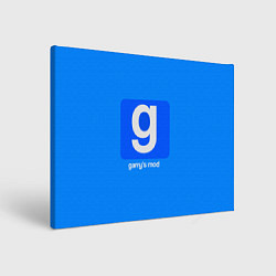 Холст прямоугольный Garrys Mod логотип, цвет: 3D-принт
