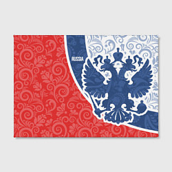 Холст прямоугольный ГЕРБ РОССИИ С УЗОРАМИ, цвет: 3D-принт — фото 2