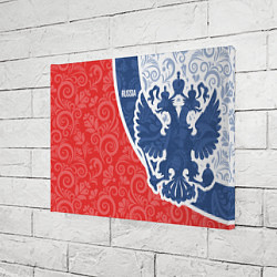 Холст прямоугольный ГЕРБ РОССИИ С УЗОРАМИ, цвет: 3D-принт — фото 2