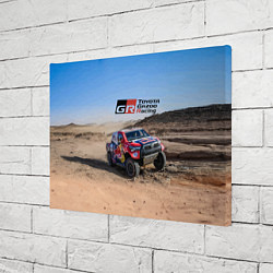 Холст прямоугольный Toyota Gazoo Racing Rally Desert Competition Ралли, цвет: 3D-принт — фото 2