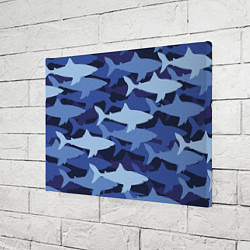 Холст прямоугольный Акулий камуфляж - паттерн, цвет: 3D-принт — фото 2