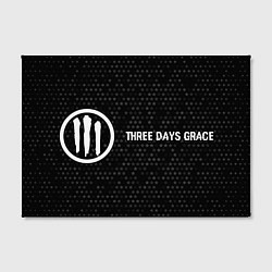 Холст прямоугольный Three Days Grace glitch на темном фоне: надпись и, цвет: 3D-принт — фото 2