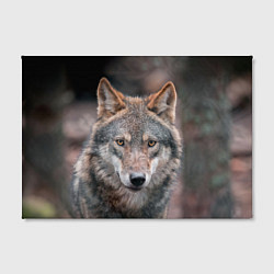 Холст прямоугольный Волк с грустными глазами, цвет: 3D-принт — фото 2