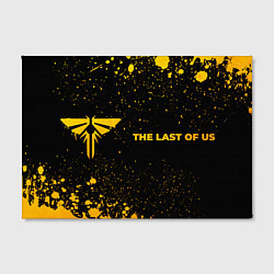 Холст прямоугольный The Last Of Us - gold gradient: надпись и символ, цвет: 3D-принт — фото 2