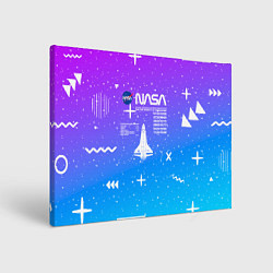 Холст прямоугольный Nasa фигурки, цвет: 3D-принт