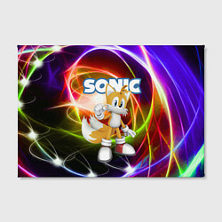 Холст прямоугольный Майлз Тейлз Прауэр - Sonic - Видеоигра, цвет: 3D-принт — фото 2