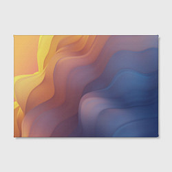 Холст прямоугольный Оранжево-фиолетовый абстрактный дым, цвет: 3D-принт — фото 2