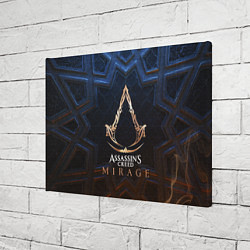 Холст прямоугольный Assassins creed mirage logo, цвет: 3D-принт — фото 2
