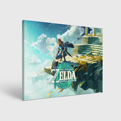 Холст прямоугольный The Legend of Zelda: Tears of the Kingdom Линк, цвет: 3D-принт