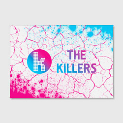 Холст прямоугольный The Killers neon gradient style: надпись и символ, цвет: 3D-принт — фото 2