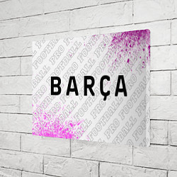 Холст прямоугольный Barcelona pro football: надпись и символ, цвет: 3D-принт — фото 2