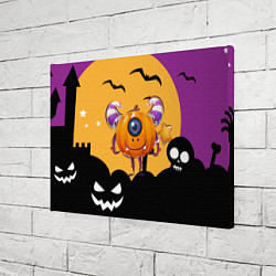 Холст прямоугольный Одноглазая тыква, цвет: 3D-принт — фото 2