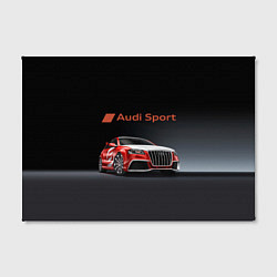 Холст прямоугольный Audi sport - racing team, цвет: 3D-принт — фото 2