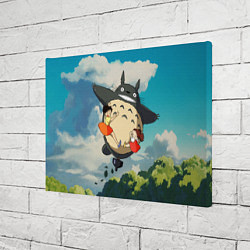 Холст прямоугольный Flight Totoro, цвет: 3D-принт — фото 2
