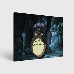 Холст прямоугольный Totoro in rain forest, цвет: 3D-принт