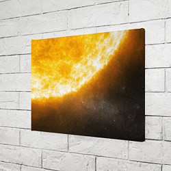 Холст прямоугольный Солнце в космосе, цвет: 3D-принт — фото 2