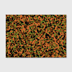 Холст прямоугольный Камуфляж осенний лес мелкий, цвет: 3D-принт — фото 2