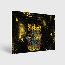 Холст прямоугольный Slipknot Yellow Monster, цвет: 3D-принт