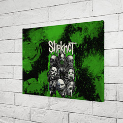 Холст прямоугольный Slipknot green abstract, цвет: 3D-принт — фото 2