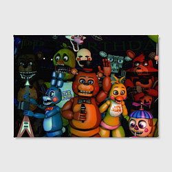 Холст прямоугольный Five Nights at Frеddys, цвет: 3D-принт — фото 2