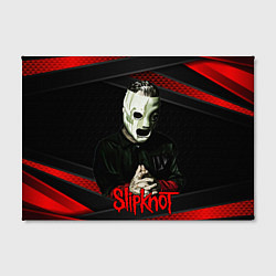 Холст прямоугольный Slipknot black & red, цвет: 3D-принт — фото 2