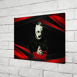 Холст прямоугольный Slipknot black & red, цвет: 3D-принт — фото 2