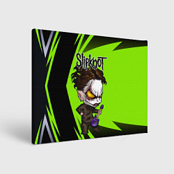 Холст прямоугольный Slipknot green, цвет: 3D-принт