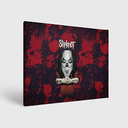 Холст прямоугольный Slipknot dark red, цвет: 3D-принт