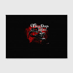 Холст прямоугольный Three Days Grace змея и ворон, цвет: 3D-принт — фото 2