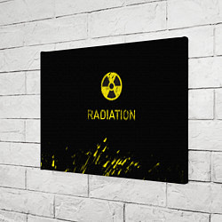 Холст прямоугольный Radiation - радиационная опасность, цвет: 3D-принт — фото 2
