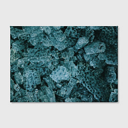 Холст прямоугольный Голубые кристаллы, цвет: 3D-принт — фото 2