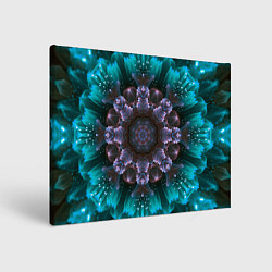 Холст прямоугольный Космический сайфай цветок, цвет: 3D-принт